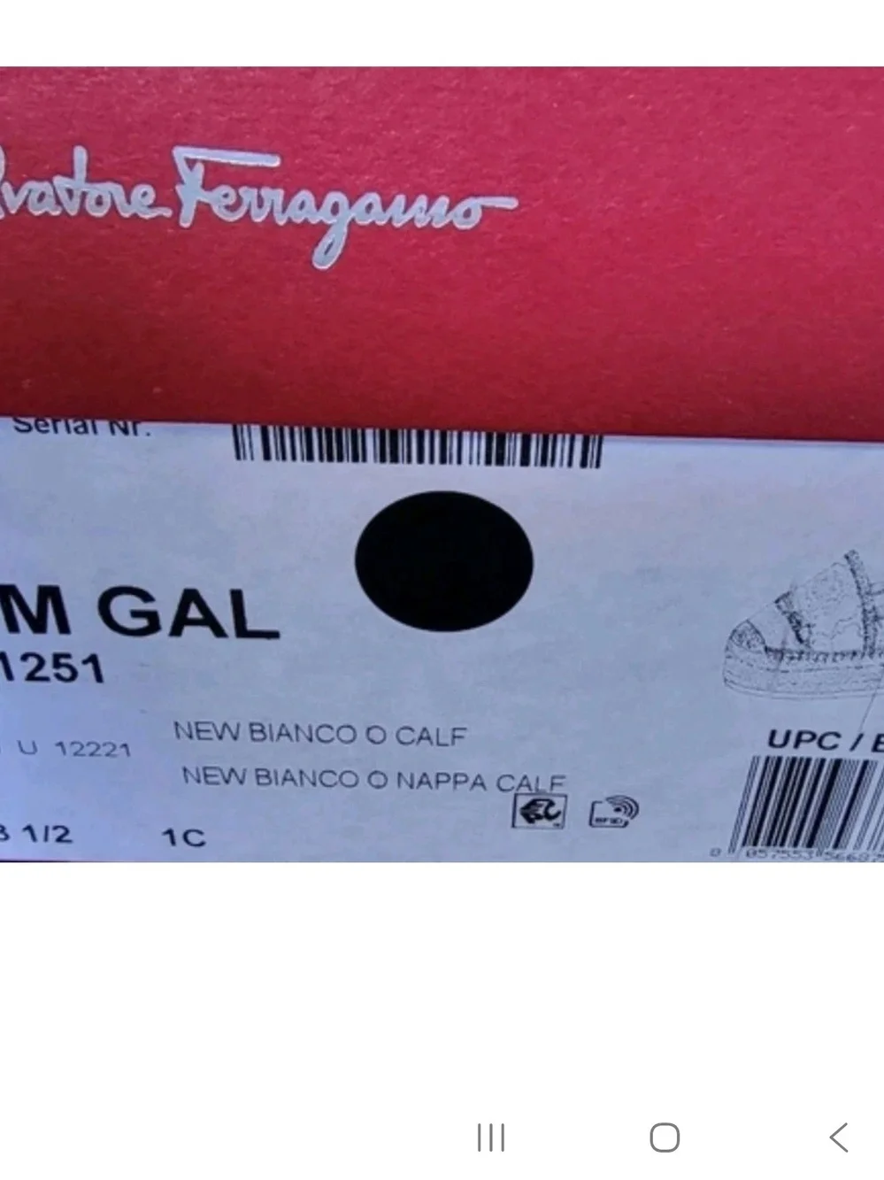 Salvatore FERRAGAMO Kim Gal White Leather Bianco Espadrilles Size 8.5 NWB